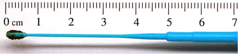 Measuring a consistent volume of the stool sample