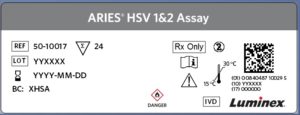 ARIES® HSV 1&2 New Label Format Example